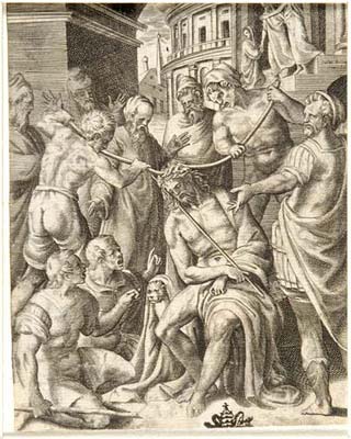 Bonasone Giulio - Cristo coronato di spine